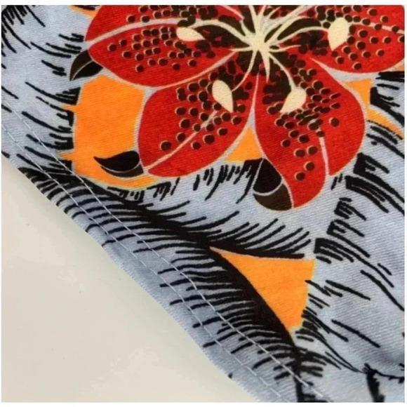 Topshop Tropical Floral Scarf Top In Yellow Multi Crop Top - Picture 4 of 5